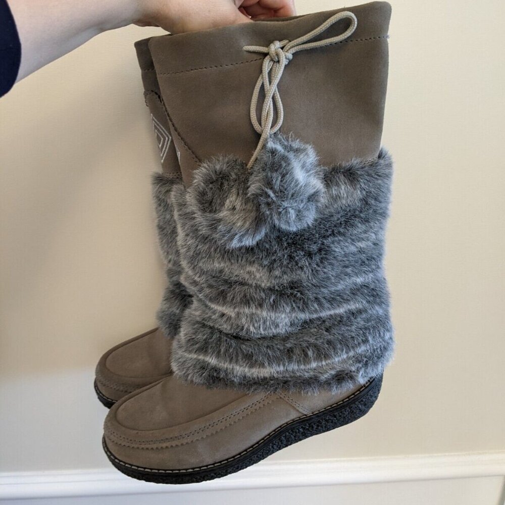 Bos and Co women's gray suede boots in size 39